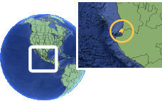 Nayarit (Exception), Mexico as a marked location on the globe