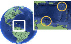 Kralendijk, Bonaire, Sint Eustatius und Saba Zeitzone Lageplan Grenzen