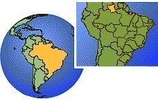 Boa Vista, Roraima, Brasilien Zeitzone Lageplan Grenzen