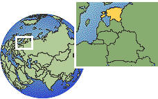 Tallinn, Estland Zeitzone Lageplan Grenzen