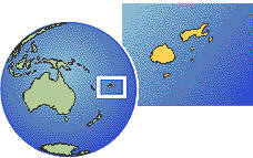 Fiyi time zone location map borders