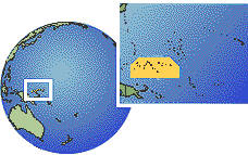 Kosrae, Kosrae, Pohnpei, Micronesia, Federated States Of time zone location map borders