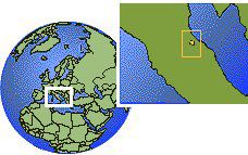 San Marino time zone location map borders