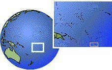 Wallis and Futuna time zone location map borders